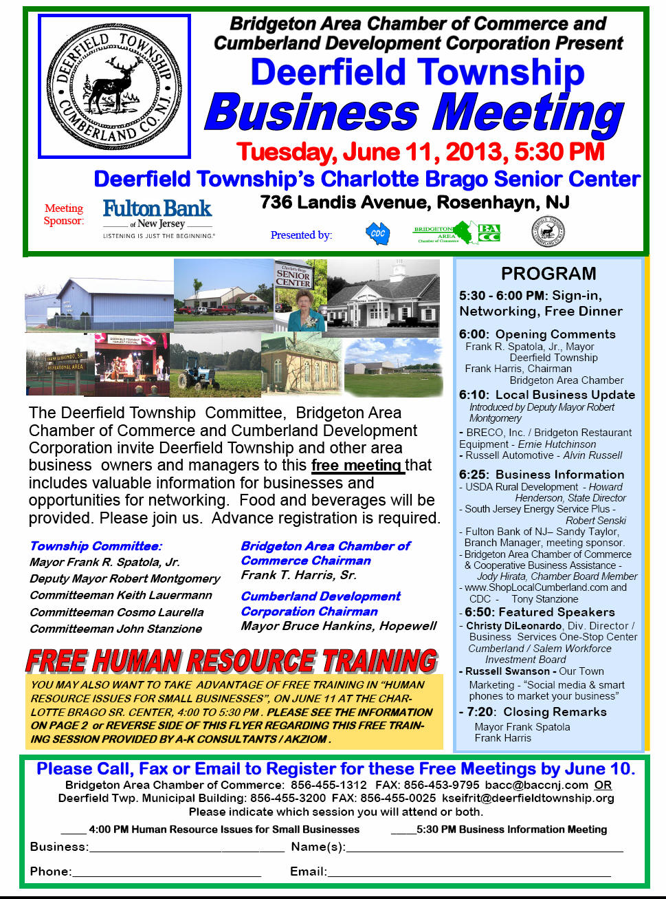 Deerfield Township News